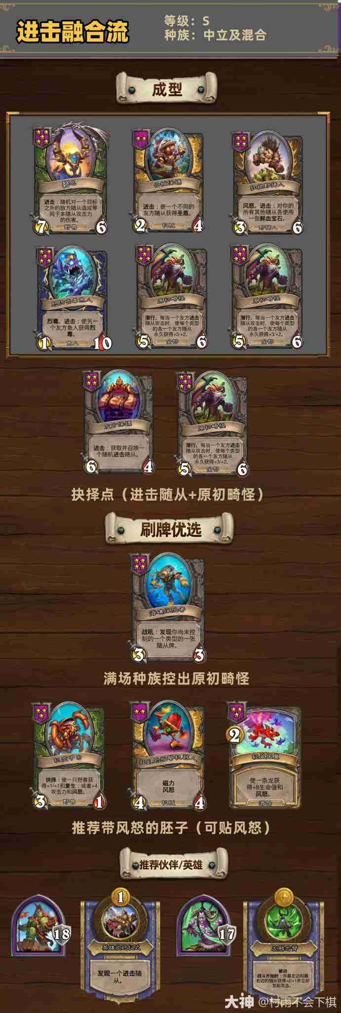 炉石传说33.6.2酒馆战棋进击融合流玩法攻略