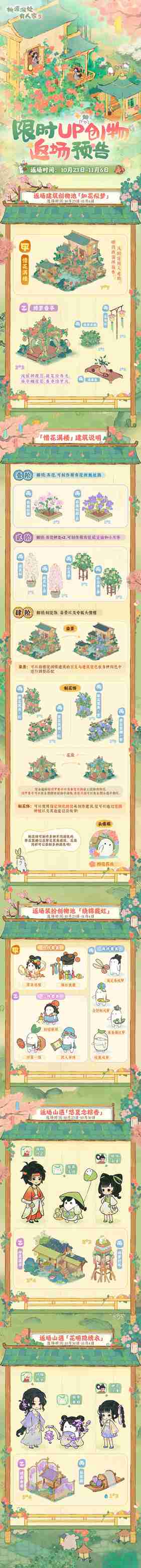 桃源深处有人家「如花似梦」创物池即将限时返场