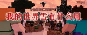我的世界雪有什么用途