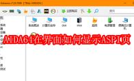 AIDA64在界面如何显示ASPI页