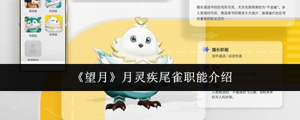 望月 月灵疾尾雀职能介绍