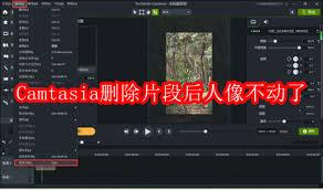 Camtasia删除片段后人像不动了怎么办